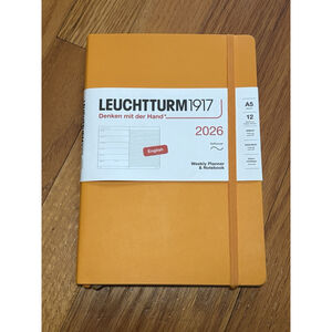 LEUCHTTURM1917 - 2026 Weekly Planner & Notebook (A5), Rising Sun, Softcover, New